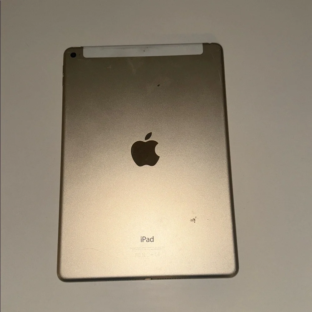 Apple iPad 2 | White/Gold | Turns On | Cracked Screen | As-Is
